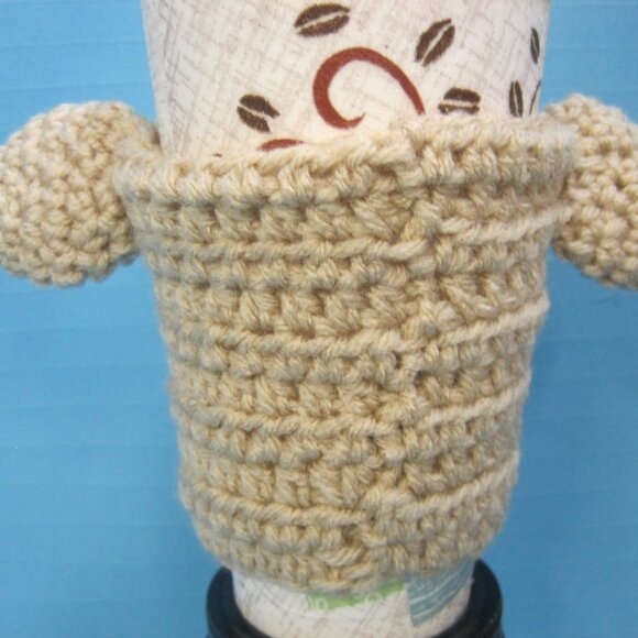 Chihuahua Mix Puppy Dog Crochet  Handmade Cup Cozy Holder Gifts by Bren - Picture 4 of 5